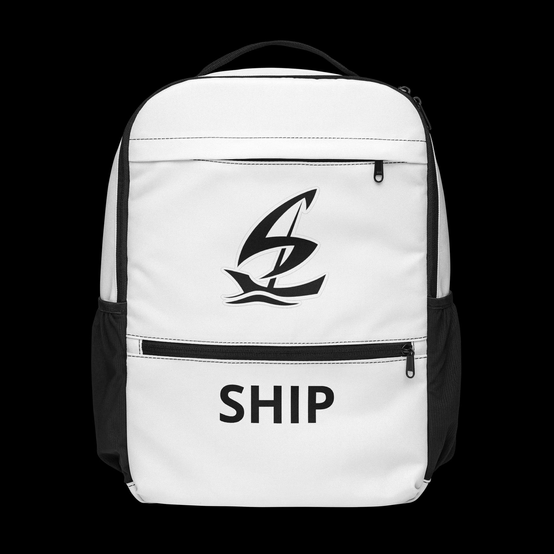 Sail Logo Backpack (Black and White)