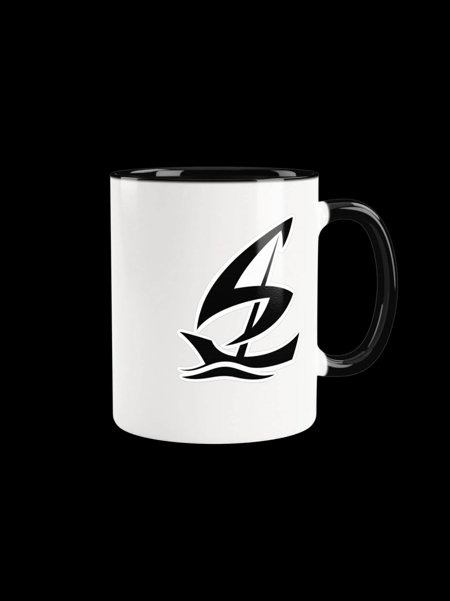 Sail Logo Ceramic Mug with Black Inside